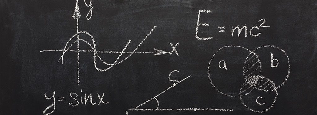 Measuring time E=MC2 physics chalkboard