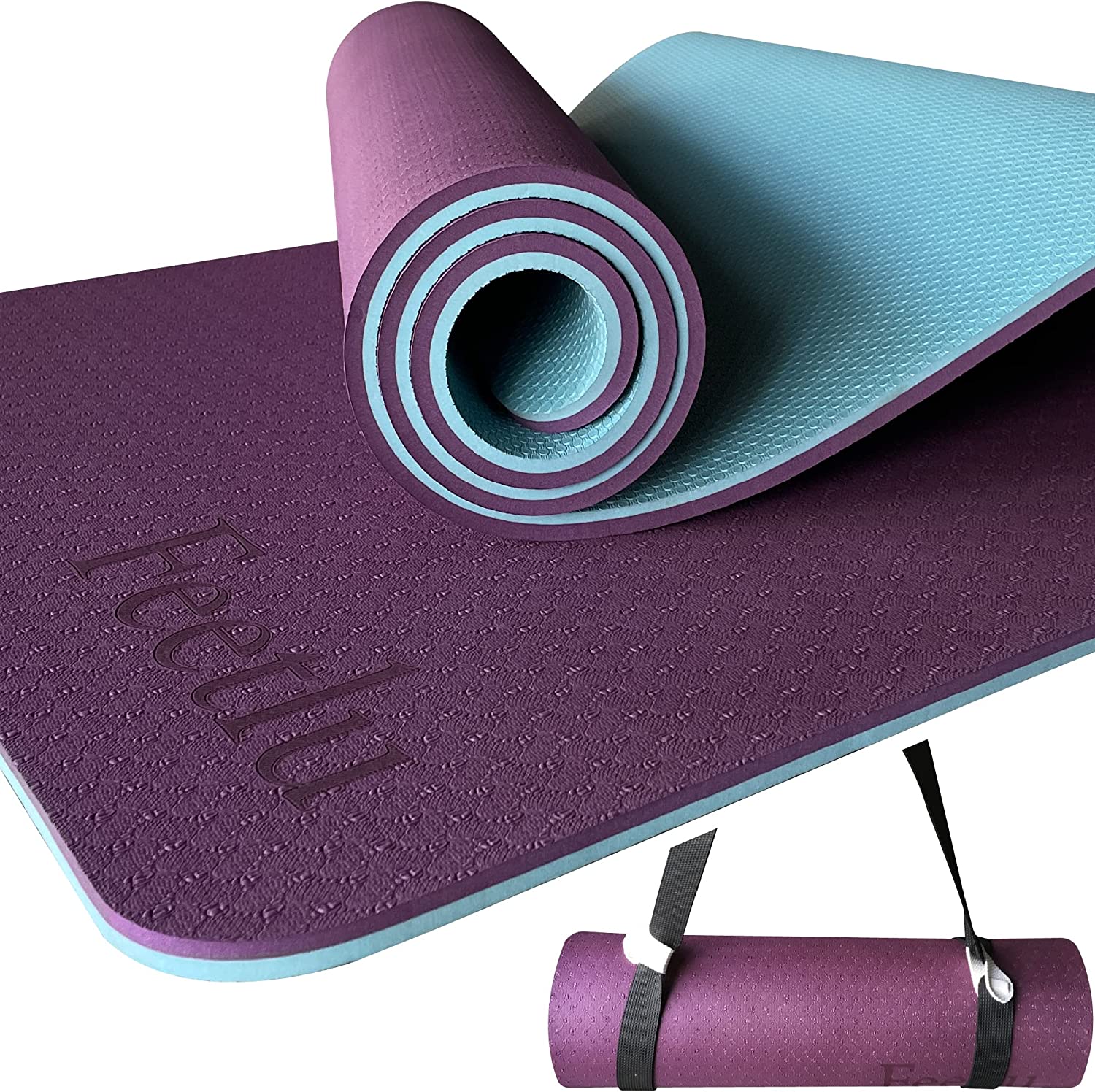 Feetlu Yoga Mat with Strap